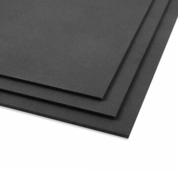 MDF-plate for laserkutting, Sort