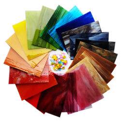 Farget glass for glassmaleri