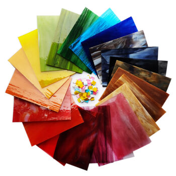 Farget glass for glassmaleri